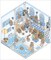Capybara Pool Party Room Scene Stickers, Cute Isometric Set, Adorabilities
